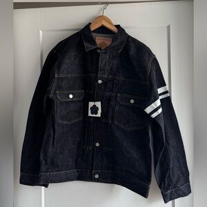 Momotaro Jeans #002 Classic Denim Jacket 15.7oz, Color Indigo, Size XL